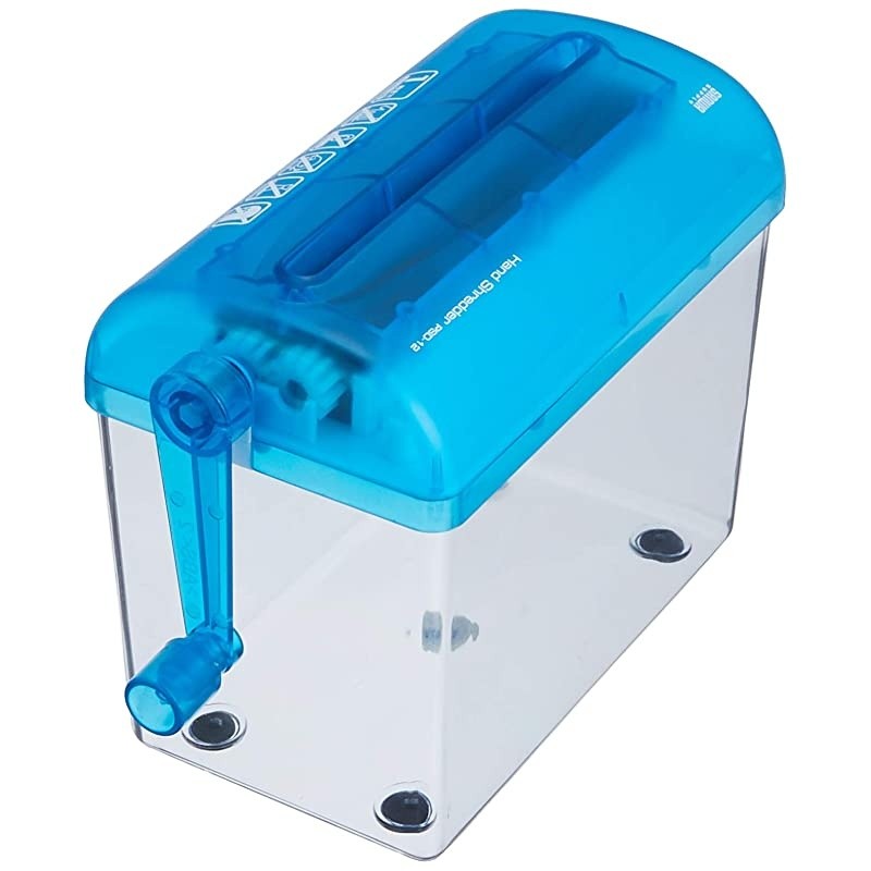 One piece of correspondence folded A4 portrait straight cut capacity 15L cut number  SUPPLY hand shredder PSD12 japan import by