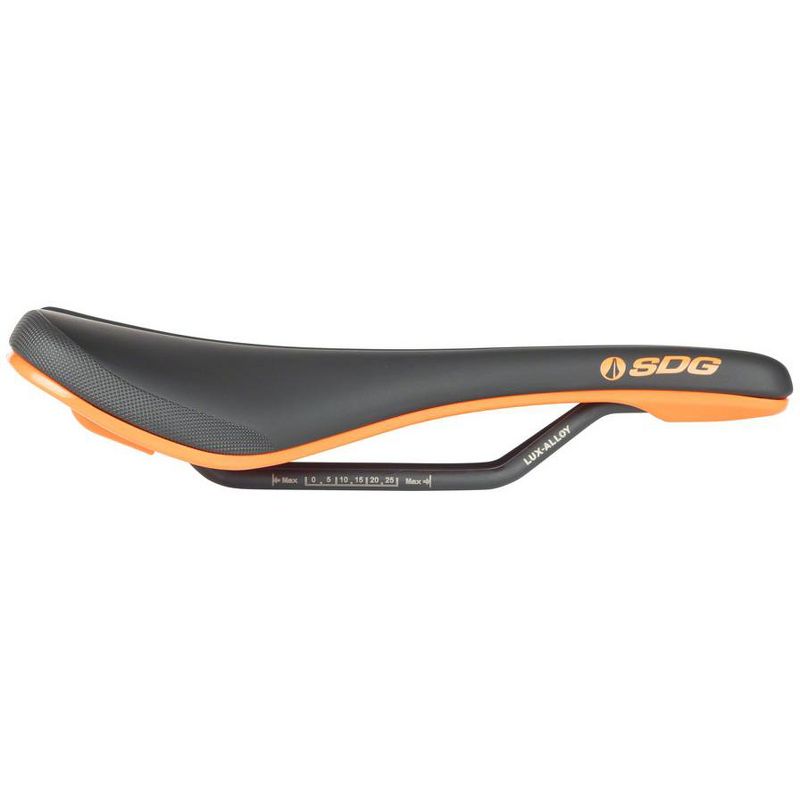 SDG Bel-Air V3 Saddle - Orange/Black Rail Material: Lux