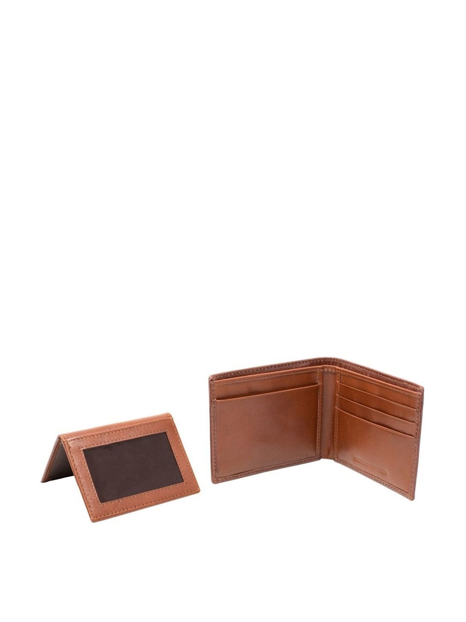 Tohl Tan Casual Leather Bi-Fold Wallet with Card Holder for Men