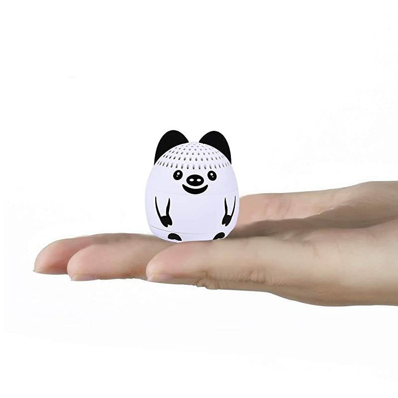 Small Bluetooth Speaker Mini Size but Great Sound QualityPhoto Selfie Button amp Answer Phone CallsBTS0011A White Pig
