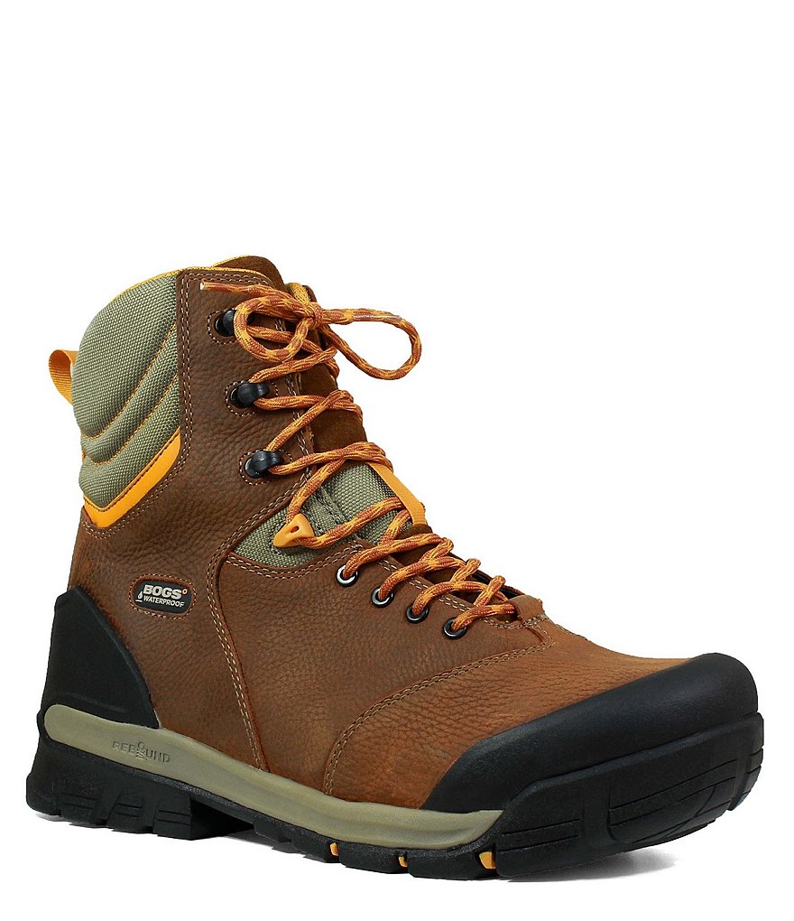 BOGS Men's Bedrock 8#double; Composite Toe Waterproof Leather Work Boot
