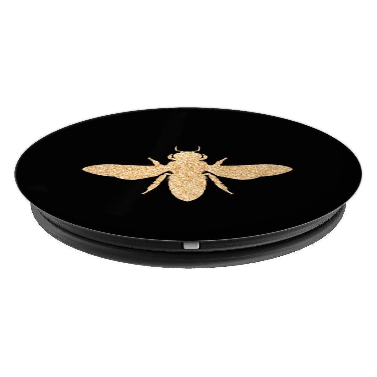 HONEYBEE Gold Black - PopSockets Grip and Stand for Phones and Tablets