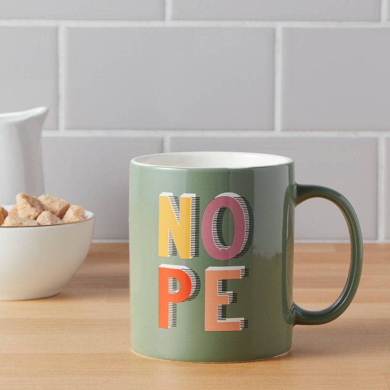 15oz Stoneware Nope Mug - Room Essentials™