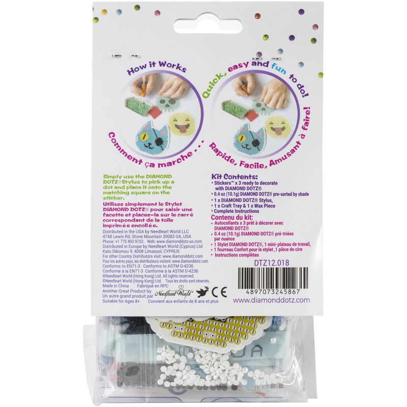 Diamond Dotz DOTZIES Embroidery Facet Art Sticker Kit-Multi Pack Look 3/Pkg