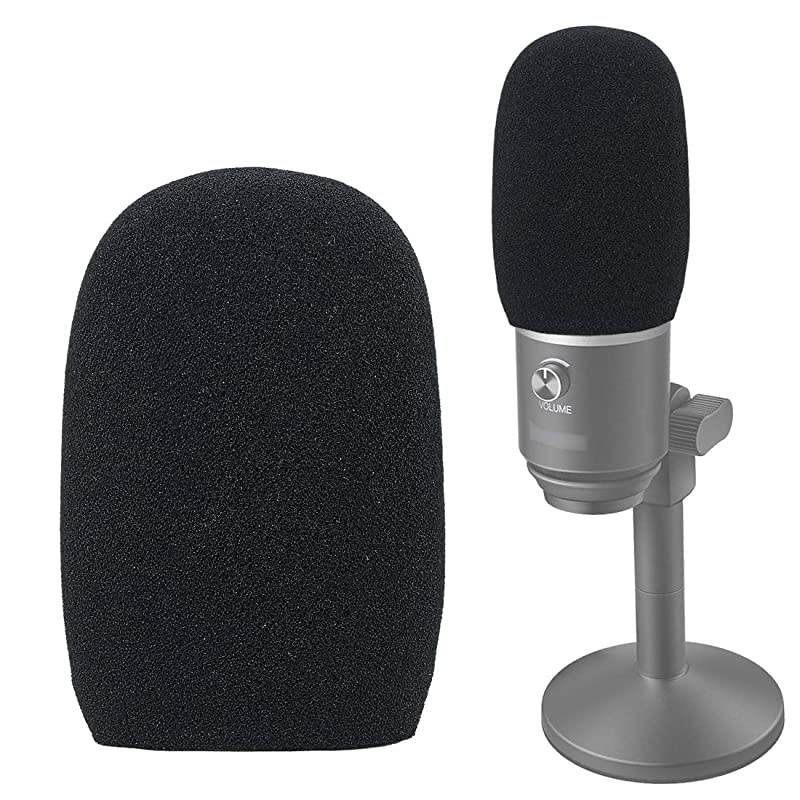 Foam Microphone Windscreen Wind Cover Mic Pop Filter Compatible with FIFINE USB Microphone K670 for Recording Podcasting