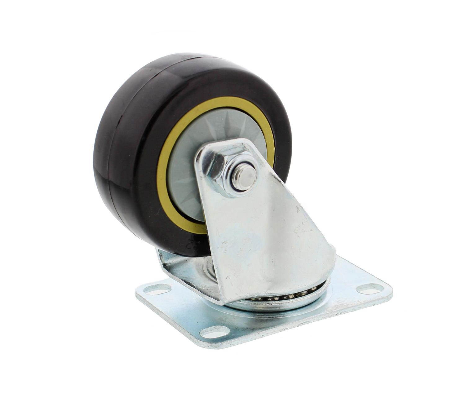 ABN Swivel Plate Caster Wheels 3&rdquo; Inches Set of 4 Locking Casters for Furniture