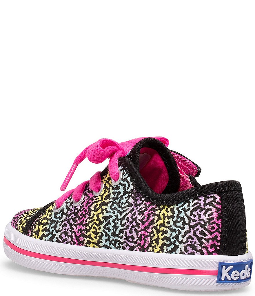 Keds Girls' Kickstart Jr Notebook Print Rainbow Sneakers (Infant)