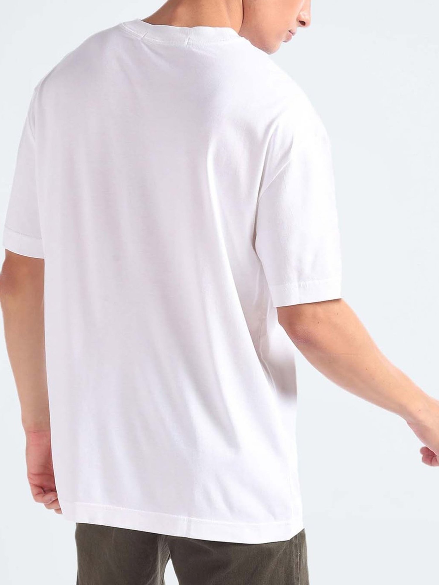 Calvin Klein Jeans Bright White Graphic Comfort Fit T-Shirt