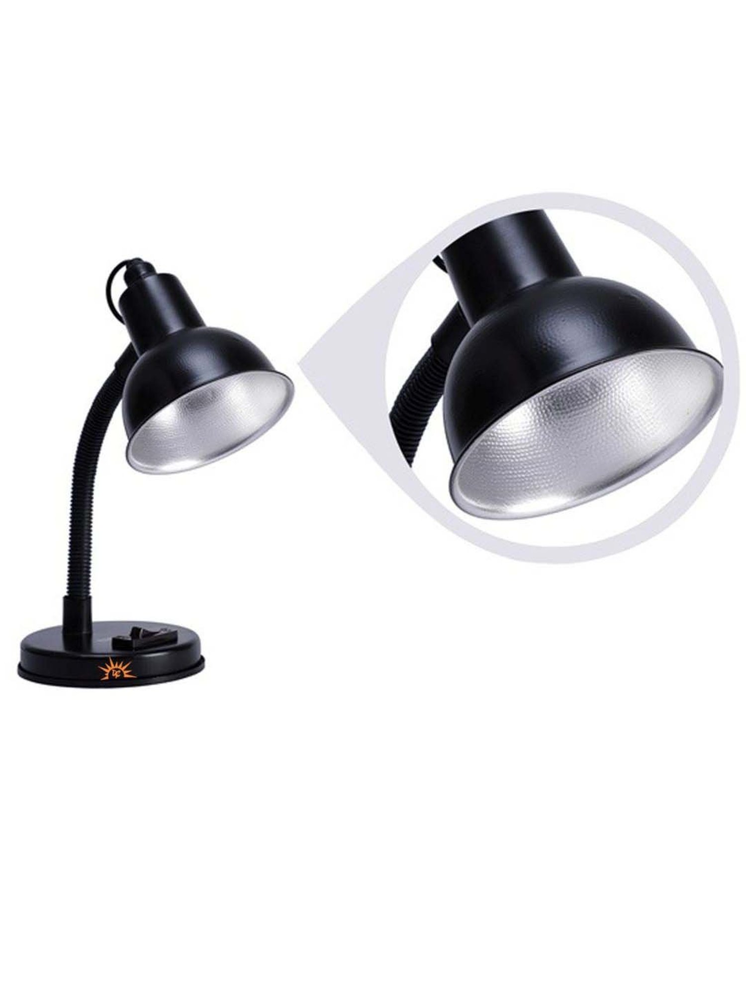 DecorativeRay Black Iron Study Table Lamp - Set of 1