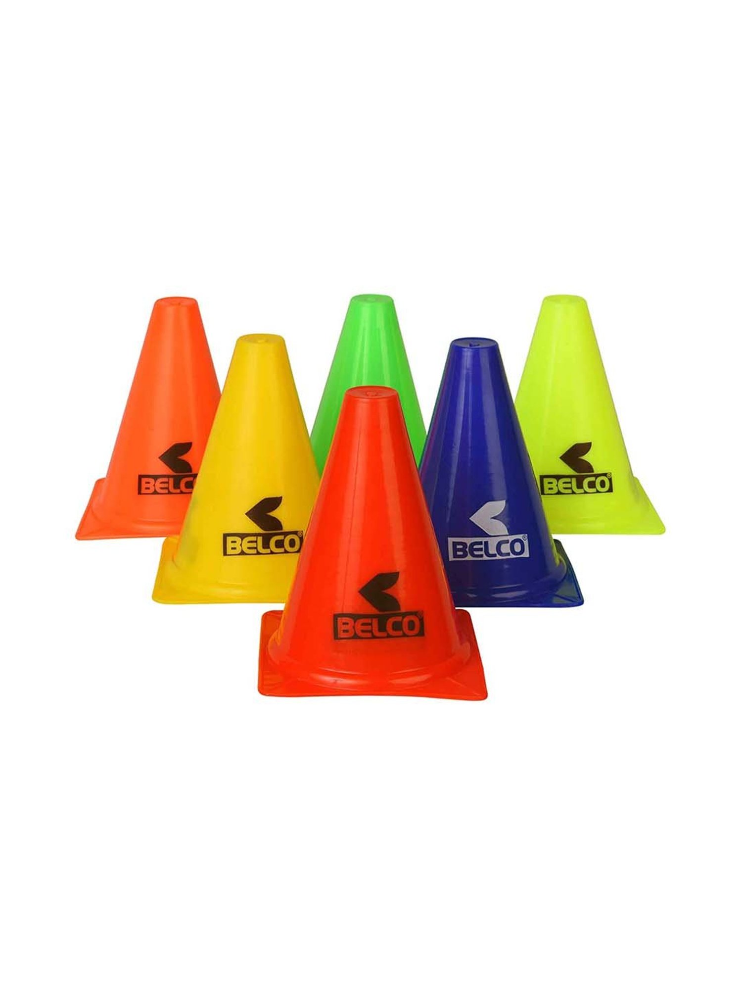 Belco Multicolored Sports Cone Marker Set (Pack of 12)