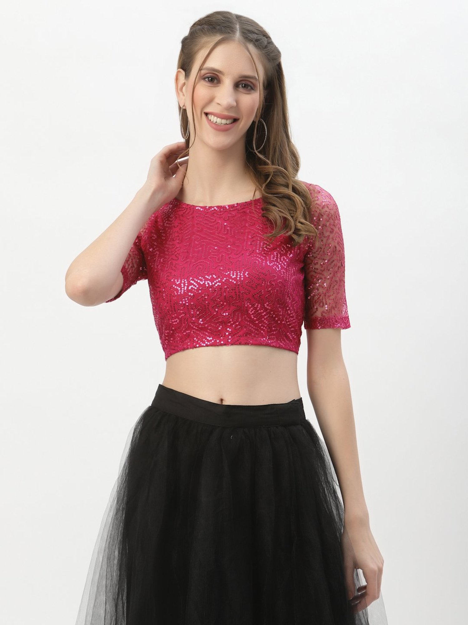 studiorasa Pink Embellished Choli