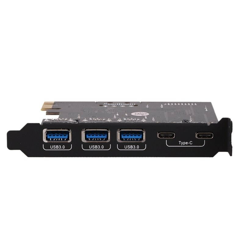 1 Set 7-Port Pci Expansion Card , Expand Three USB 3.0 a Ports & 1 Set RGB Gaming Mouse Pad LED Lighting Computer Mat