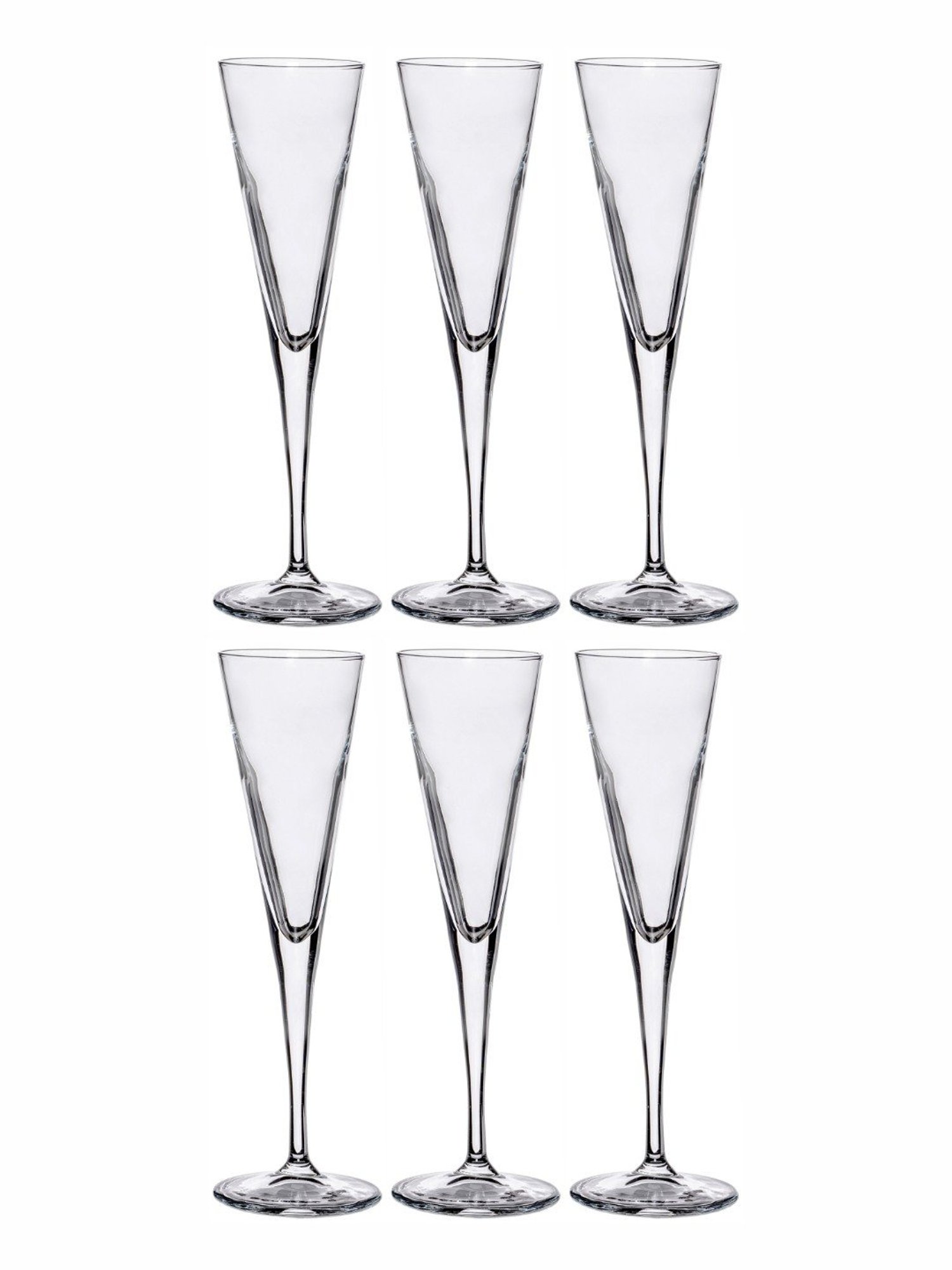 Pasabahce Transparent Glass Champagne Glass - Set of 6