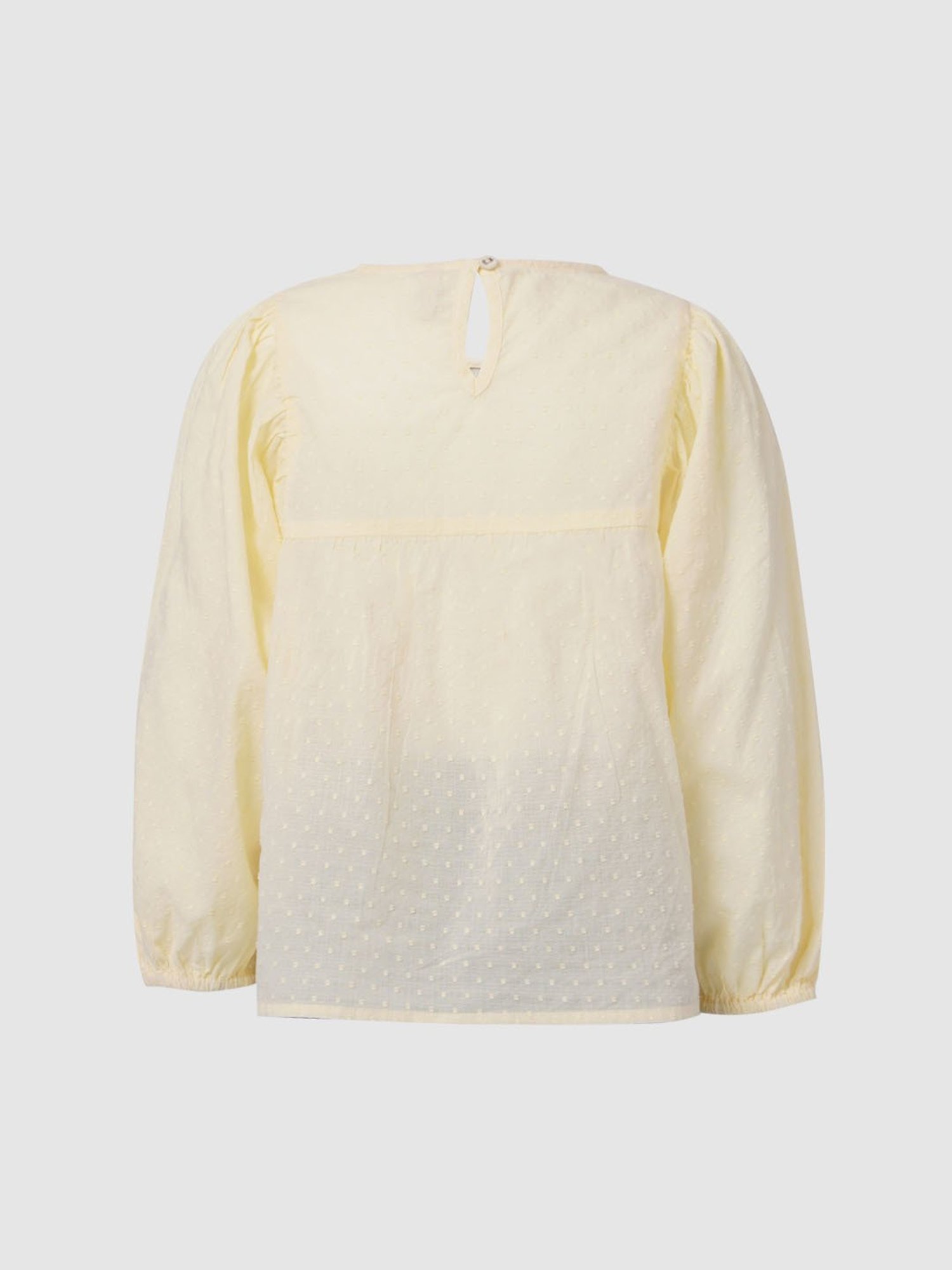 KIDS ONLY Light Yellow Embroidered Top