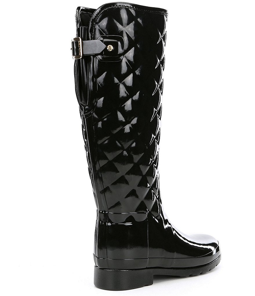 Hunter Tall Refined Slim-Fit Quilted Gloss Rain Boots