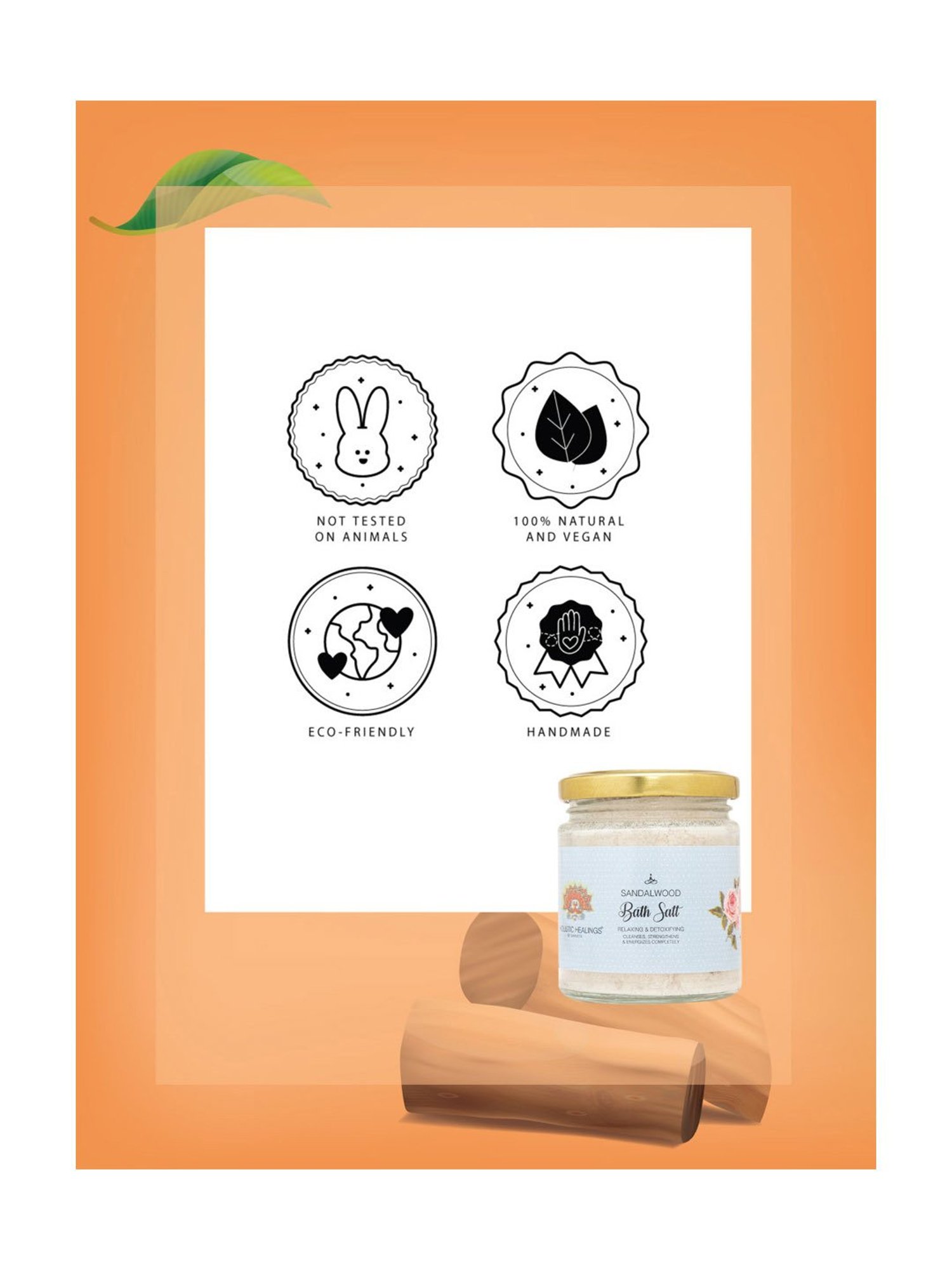 Holistic Healings By Shaveta Bath Salt Sandalwood - 200 gm