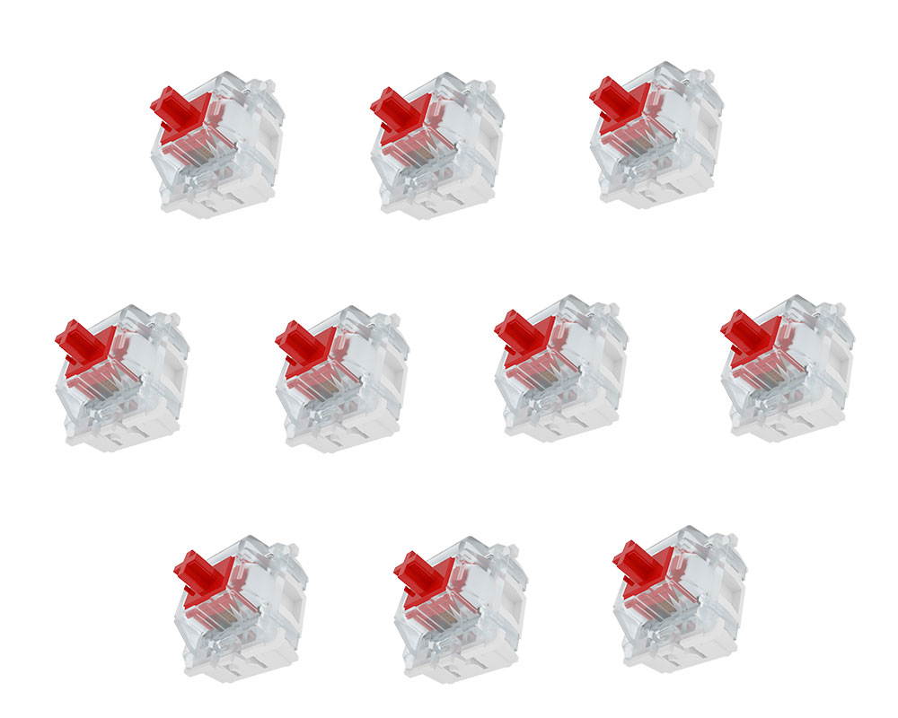 Gateron Mechanical Switch 3 PIN RGB DIY Replaceable Switches for Mechanical Gaming Keyboard (Gateron Mechanical Brown Switch 10 PCS) (Multiple)