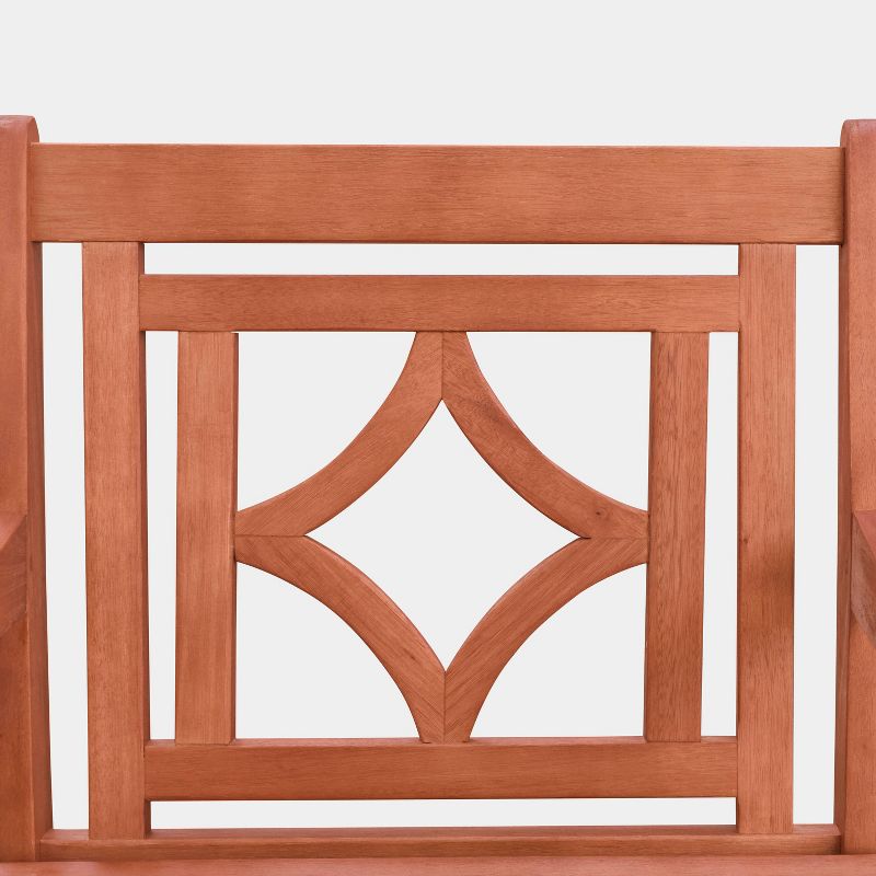 Malibu 4pc Wood Outdoor Patio Dining Set - Tan - Vifah