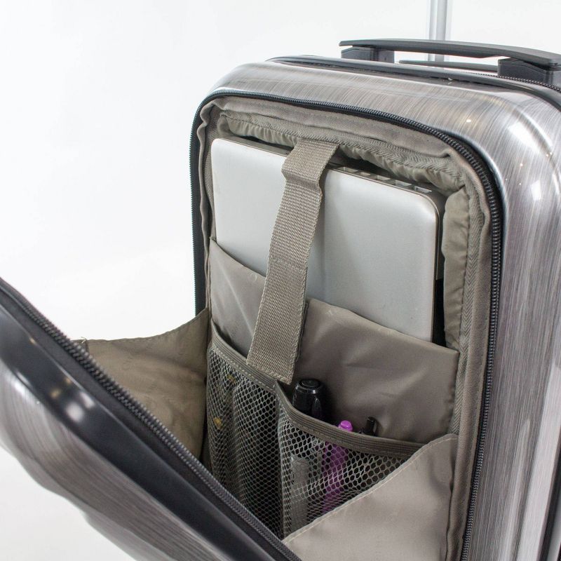 Chariot Travelware CH-513 Duro Suitcase - Brushed Gray