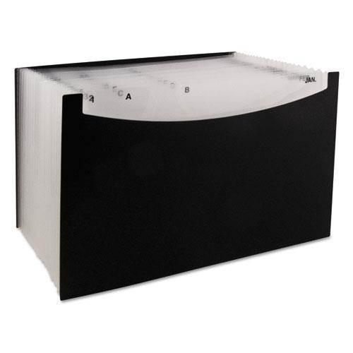 C-Line 21-Pocket Stand-Up Design Expanding File 12" Exp Legal 15 x 9 1/4 Black