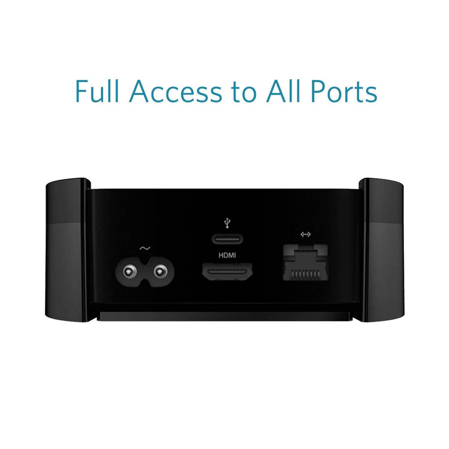 iDLEHANDS Apple TV Mount - GET 1 Remote CASE for Free, Apple TV Wall Mount Bracket Holder Compatible with Apple TV 4K 5th Generation/Apple TV 4th Generation