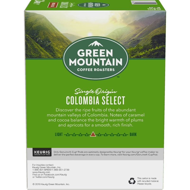 Green Mountain Coffee Colombia Select Keurig K-Cup Coffee Pods - Medium Roast - 24ct