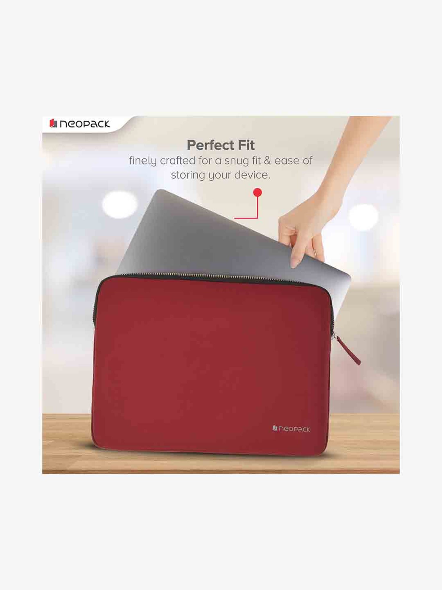Neopack Stanley Sleeve for all 15 Inch Laptops & 16 Inch Macbooks (Scarlet Red)