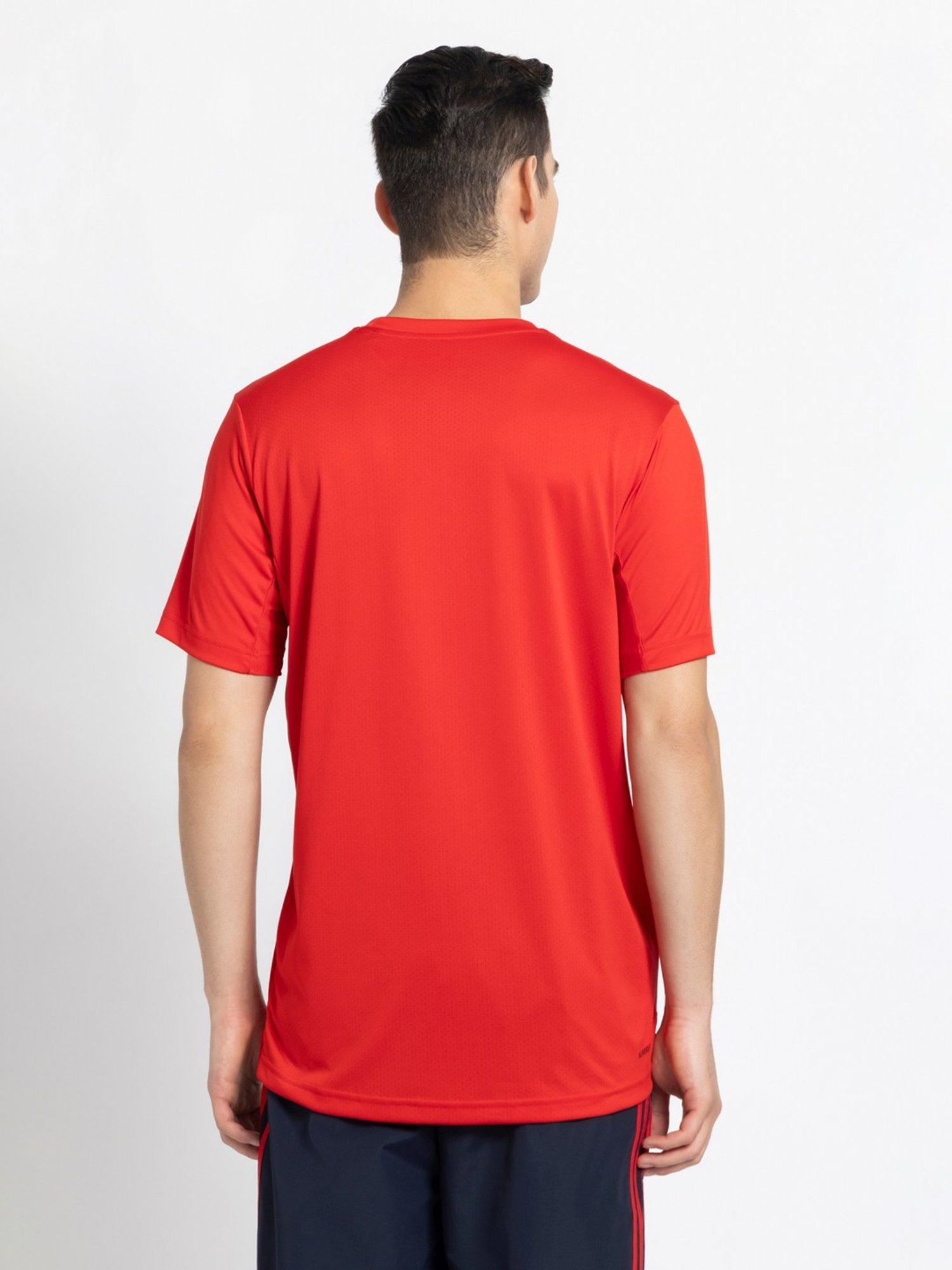 Adidas Red Regular Fit Sports T-Shirt
