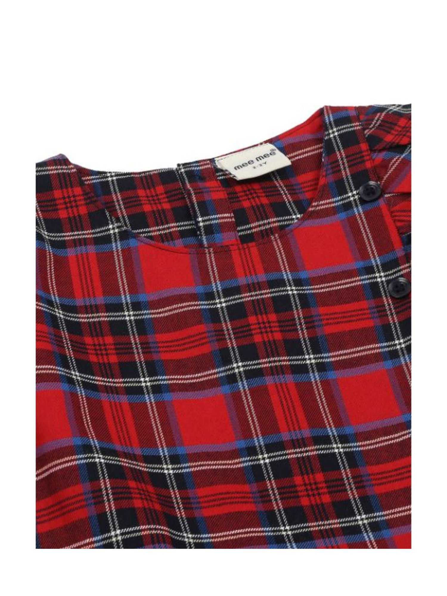 Mee Mee Kids Multicolor Checks Full Sleeves Dress