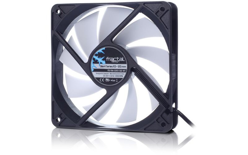 Fractal Design Silent Series R3 120mm - 1 x 120 mm - 1 x 46.5 CFM - 20.5 dB(A) Noise - Rifle Bearing - 3-pin