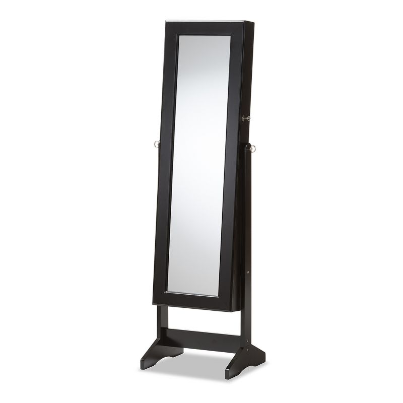 Lola Cheval Mirror/Jewelry Wardrobe Black - Powell Company