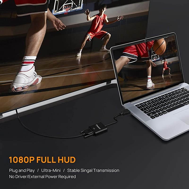 Hdmi to VGA Male to Female Adapter GoldPlated HDMI to VGA Adapter 1080p Hdmi VGA Adapter Converter for PC Monitor Projector HDTV Xbox and More