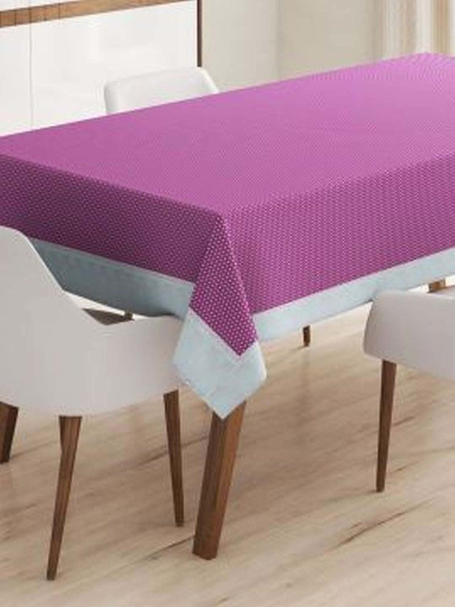 Bianca Classic Clear Purple Pvc 4-6 Seater Table Cloth