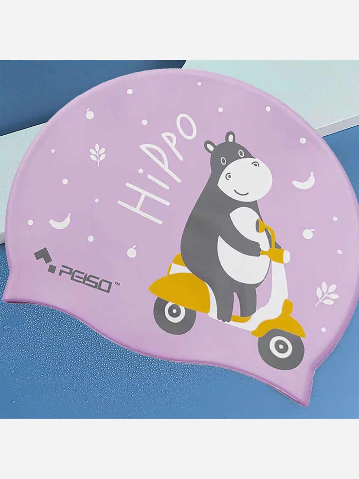 Little Surprise Box Lavender Polyester Printed Swim Cap