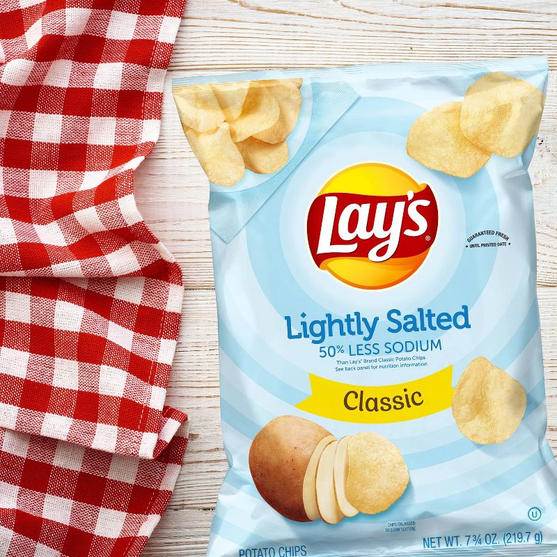 Lay's Lightly Salted Classic Potato Chips - 7.75oz