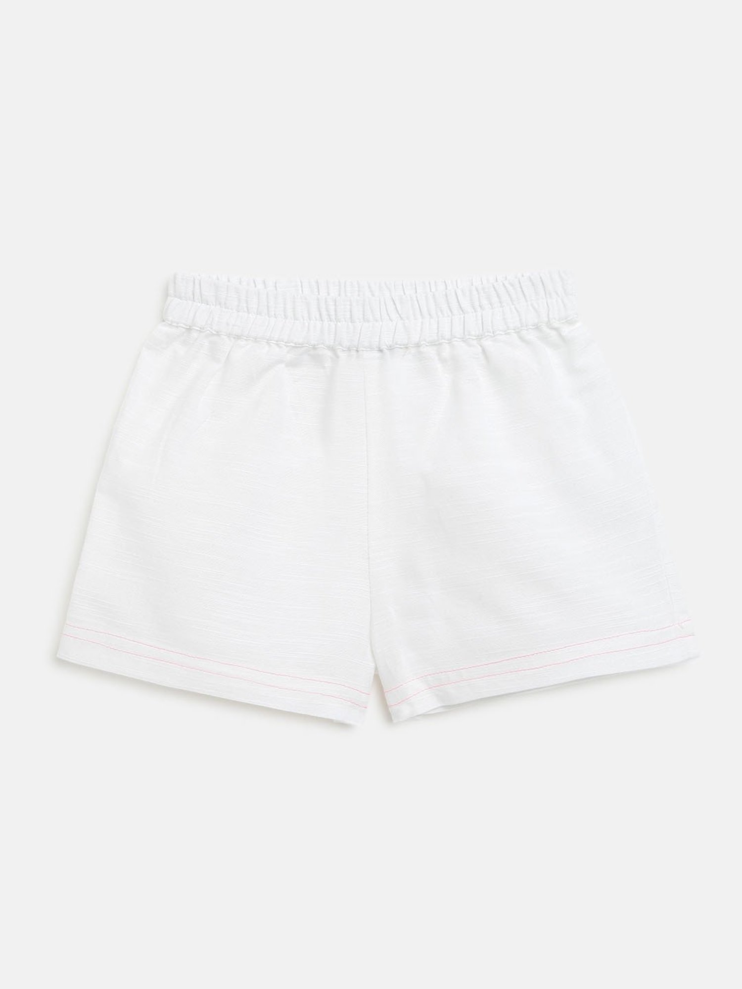 Nauti Nati Kids Pink & White Floral Print Top with Shorts