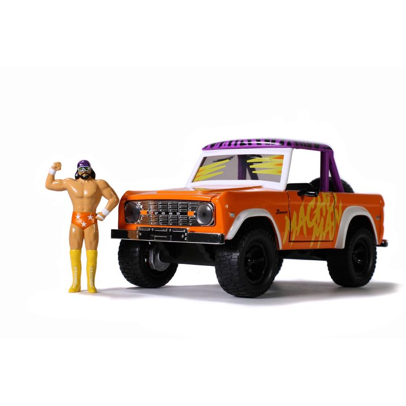 Jada Toys Hollywood Rides 1973 Ford Bronco WWE Macho Man Die-Cast Vehicle 1:24 Scale