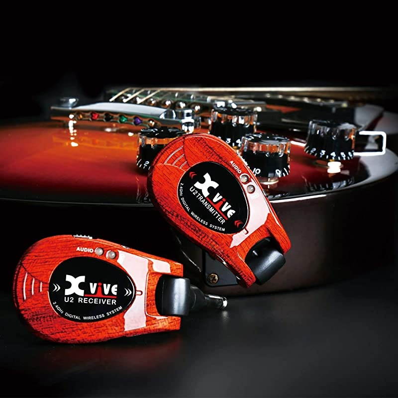 U2 Guitar Wireless System Rechargeable 2.4GHz Digital Guitar Wireless Transmitter and Receiver for Electric Guitar Bass Violin Keyboard