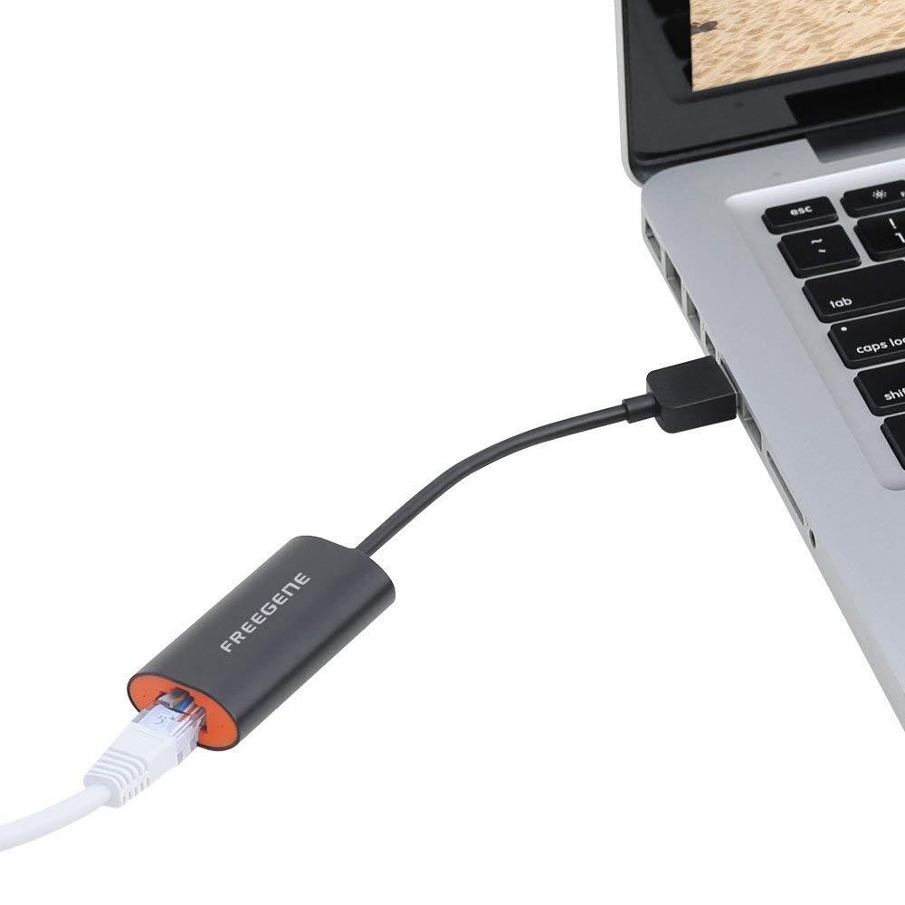 1-Gigabit Ethernet Port USB 3.0 to Ethernet Network Adapter, 10/100/1000 Mbps Compatible, for MacBook Pro 2016, XPS, ChromeBook Pixel and More (Type C)