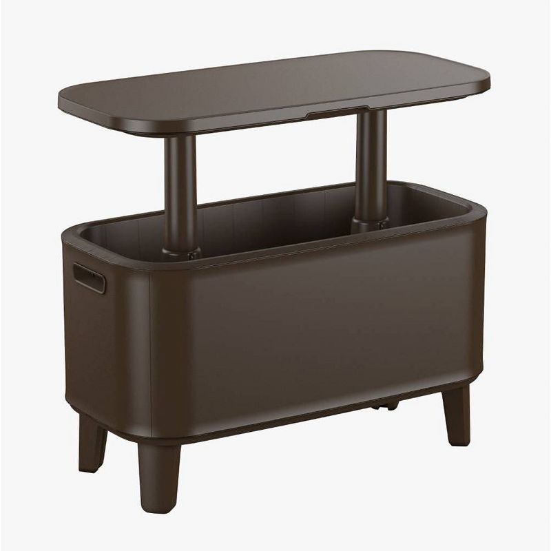 Breeze Bar Patio Beverage Cooler Bar Table - Brown - Keter