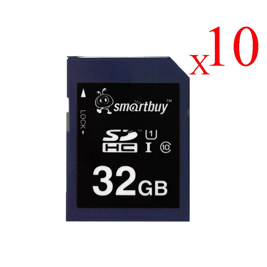 Smartbuy SDHC Class 10 Flash Memory Card SD HC C10 Ultra U1 UHS-I HD Fast Speed for Camera (32GB - 1 Pack)