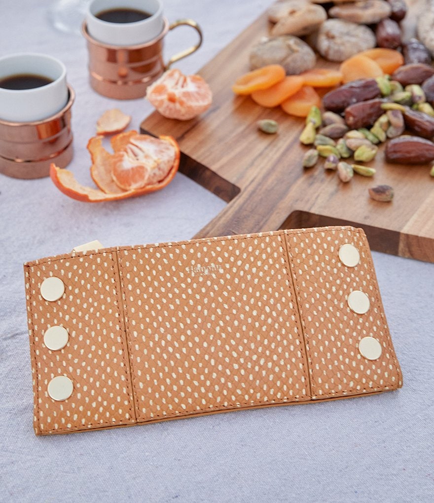 Hammitt 110 North Snake-Embossed Leather Checkbook Wallet