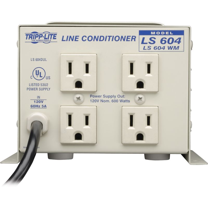 Tripp Lite 600W Line Conditioner w/ AVR / Surge Protection 120V 5A 60Hz 4 Outlet Power Conditioner