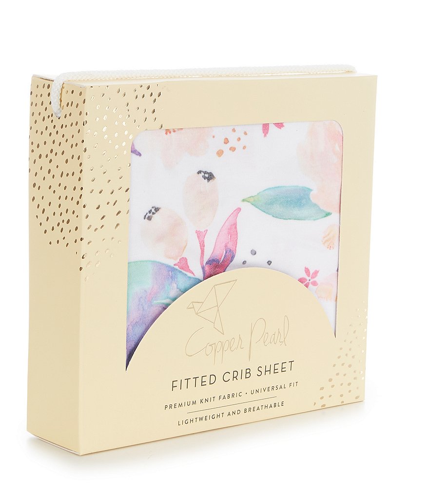 Copper Pearl Baby Girls Bloom Premium Crib Sheet