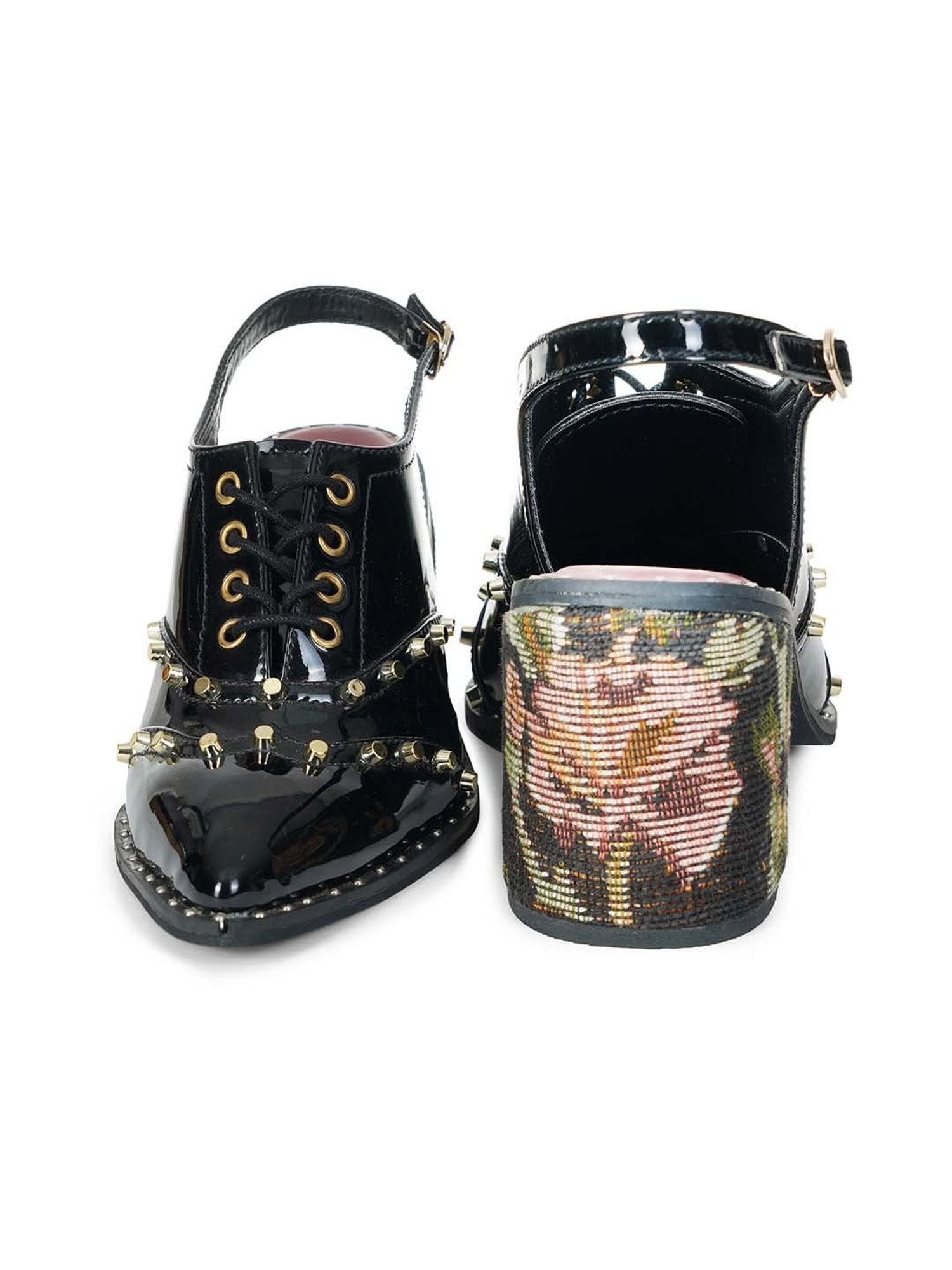 Sole House Women's Black Back Strap Sandals