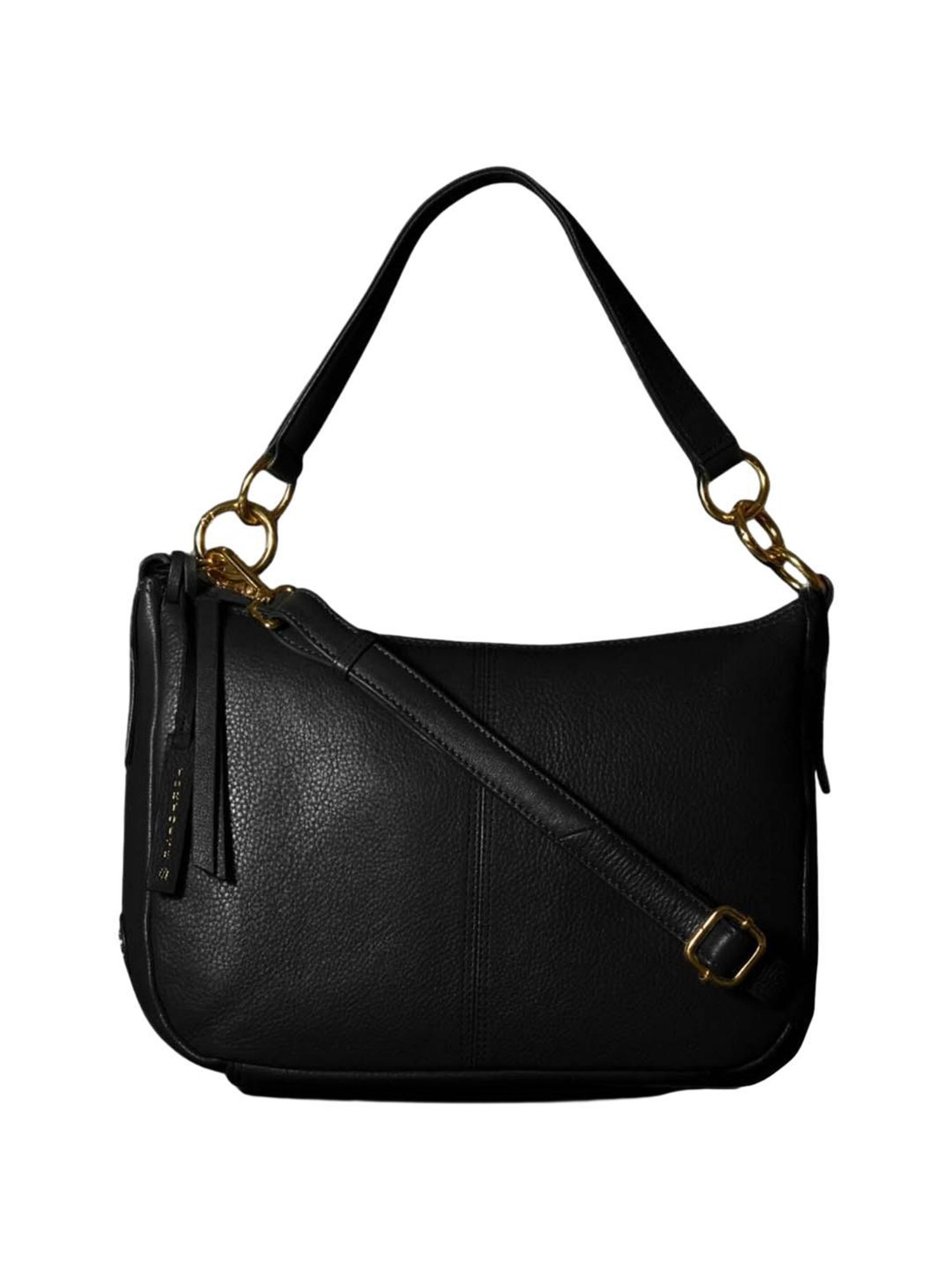 Tortoise Go Everywhere Jollie Black Solid Medium Shoulder Handbag