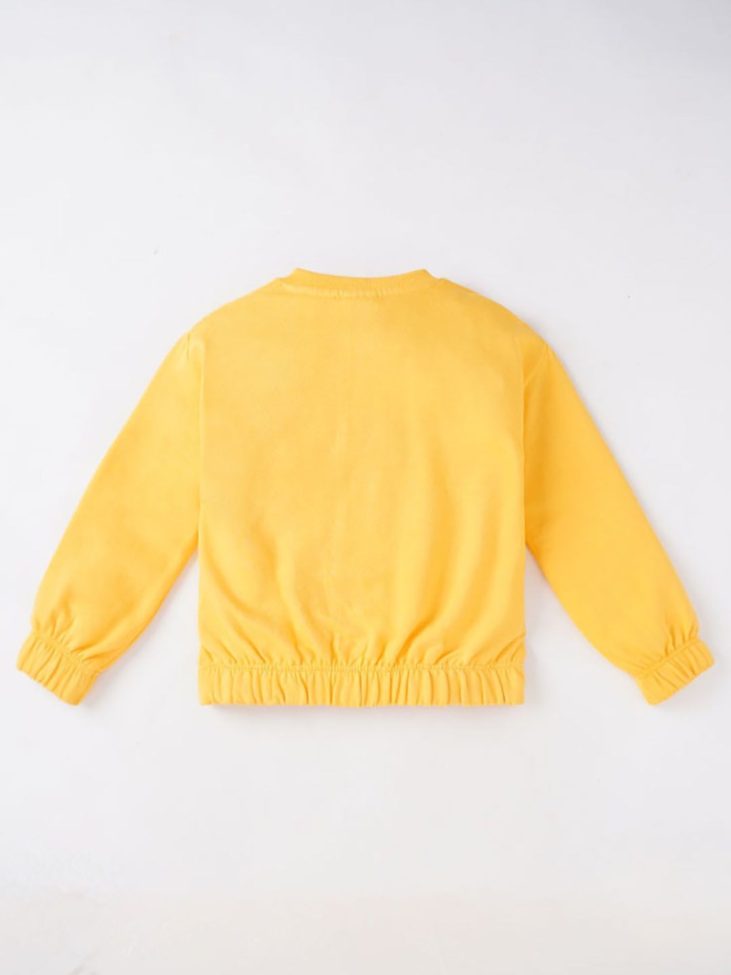 Ed-a-Mamma Kids Yellow Solid  Sweatshirt