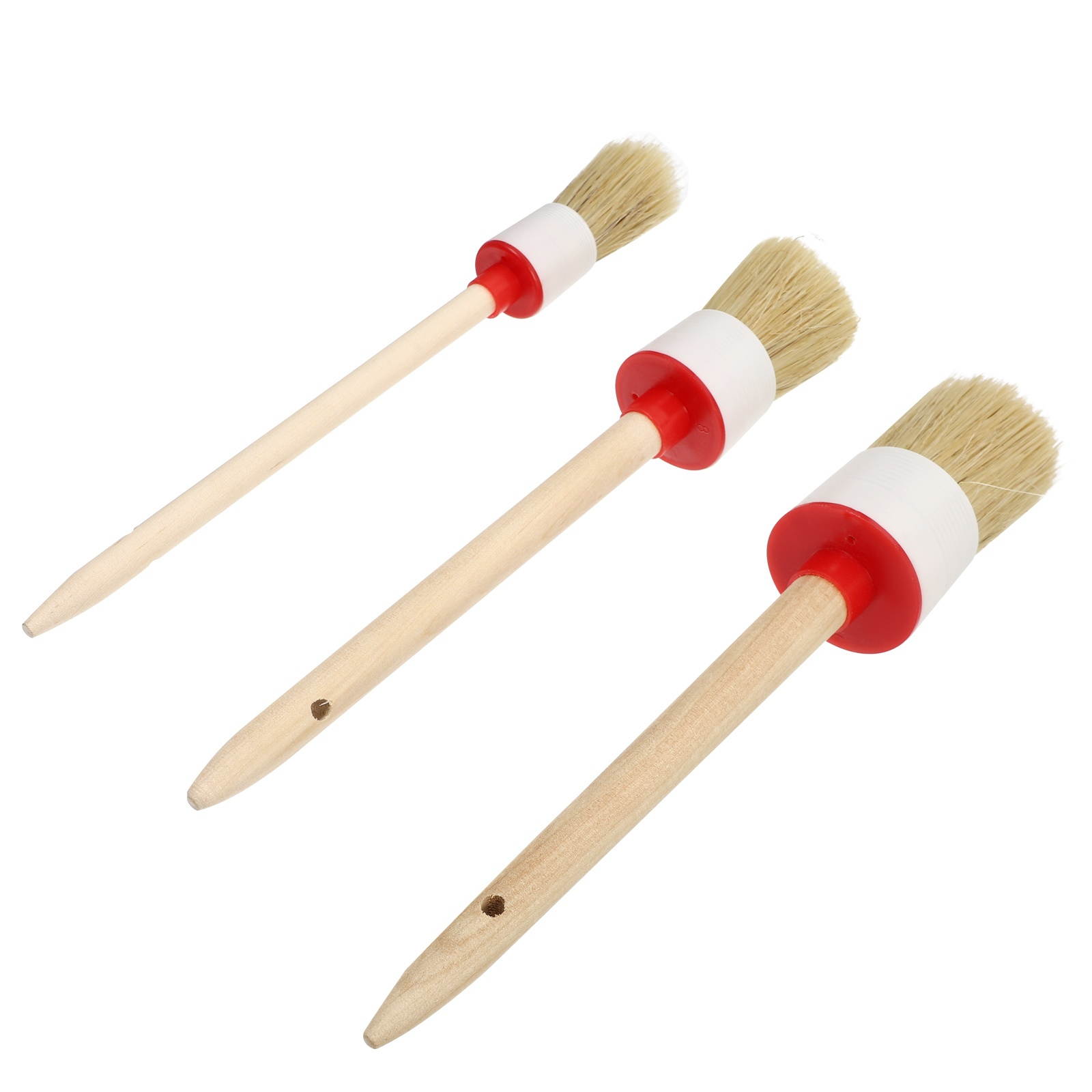 4pcs/set Wooden Handle Paint Brushes Varnish Brushes Home Cleaning Brush