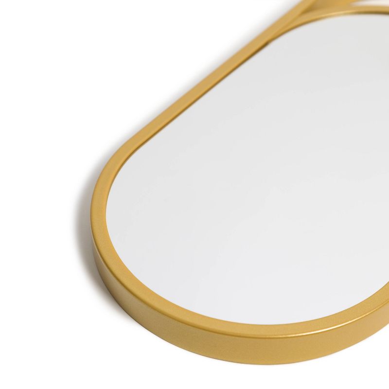 U Brands 6"x12" Hoop Mirror Dry Erase Board with Marker