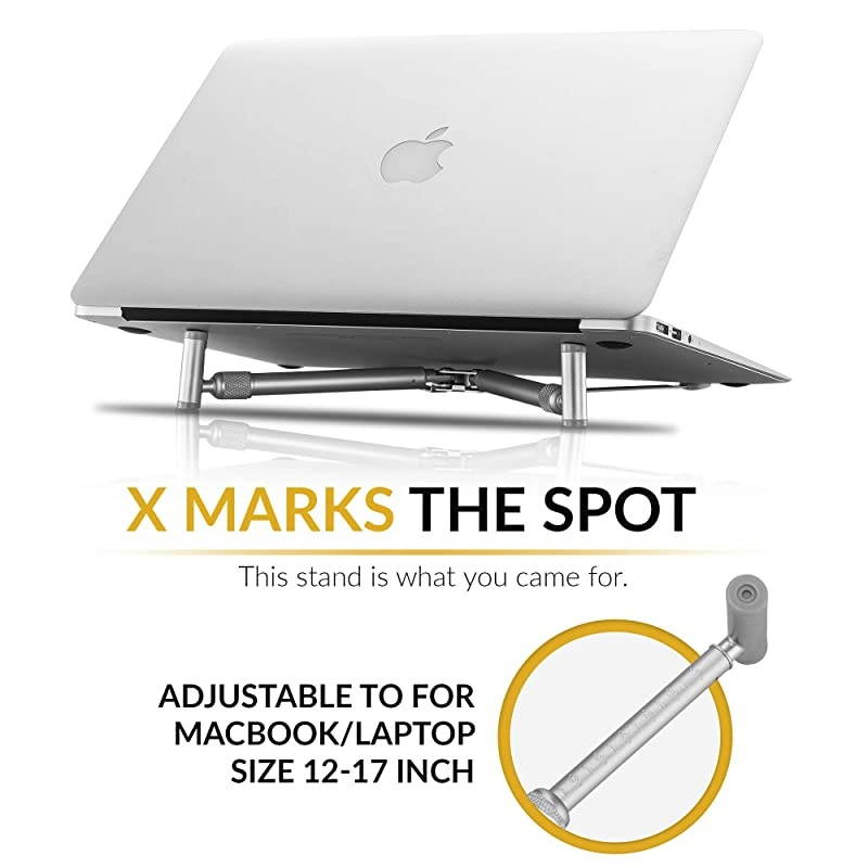 MacBook Pro Stand XStand Aluminum Laptop Stand for 12 13 15 17 inch Adjustable Laptop Stand for Desk Portable Foldable Compact Universal Computer Cooling MacBook Stand New Version 2019